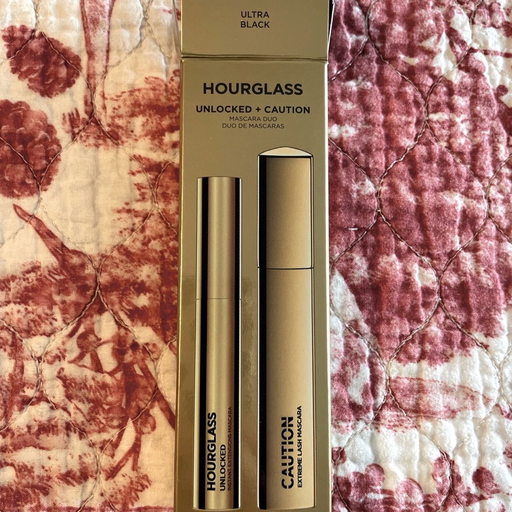Hourglass Unlocked + Caution Mascara Duo, Ultra Black
